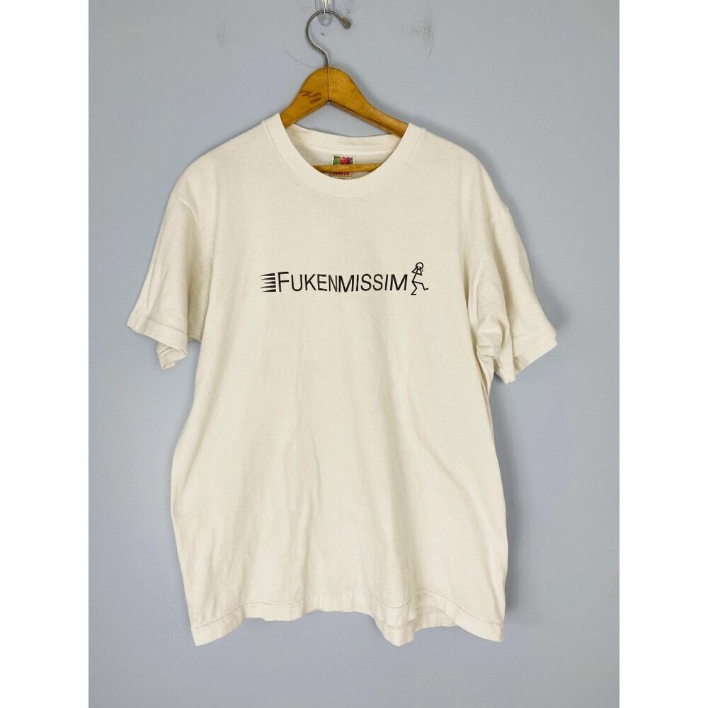 Rare Vintage Fukenmissim Jerry Garcia Tribute T-shirt, Size XL, 1990s Dead Tee
